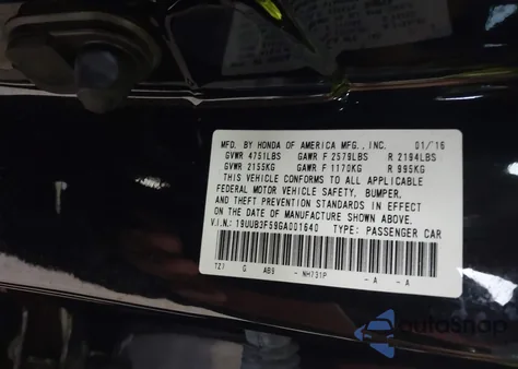 2016 Acura Tlx V6 Tech z USA, uszkodzony, nr VIN 19UUB3F59GA001640